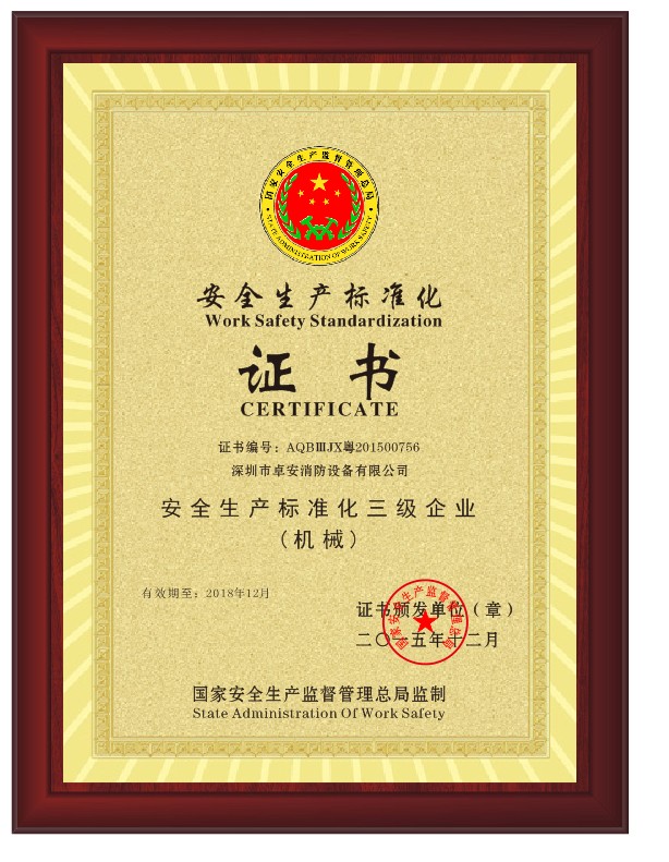 安全生產(chǎn)標(biāo)準(zhǔn)化